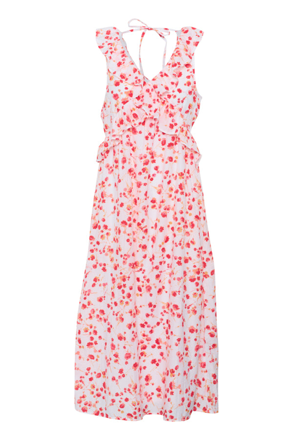 CRGiselle Long Dress Pink Red Flower