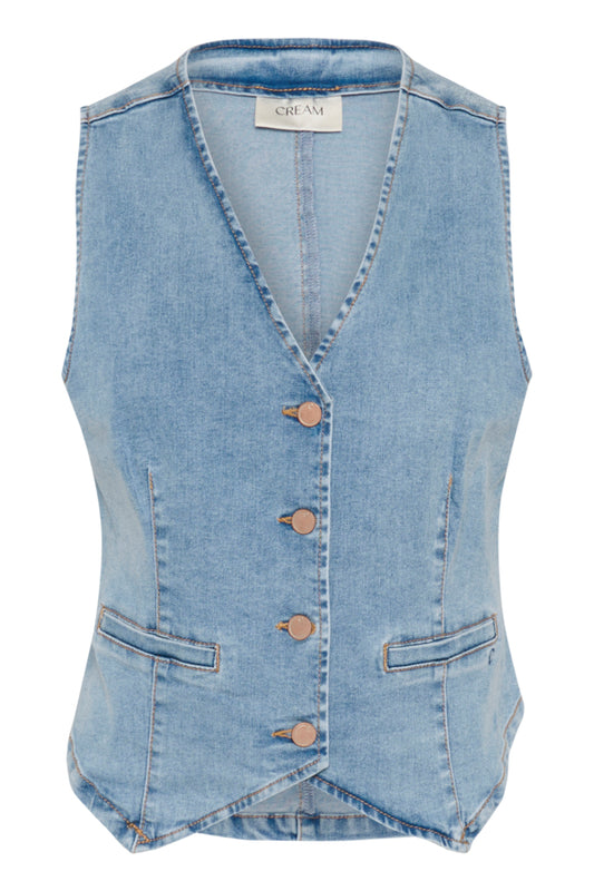 CRAlma Waistcoat Medium Blue