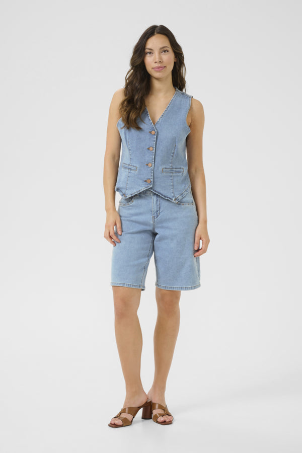 CRAlma Waistcoat Medium Blue