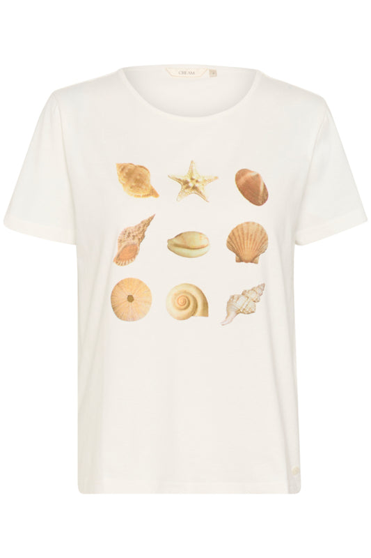 CRAmalua T-Shirt Natural Shells