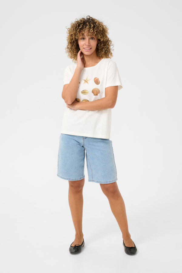 CRAmalua T-Shirt Natural Shells