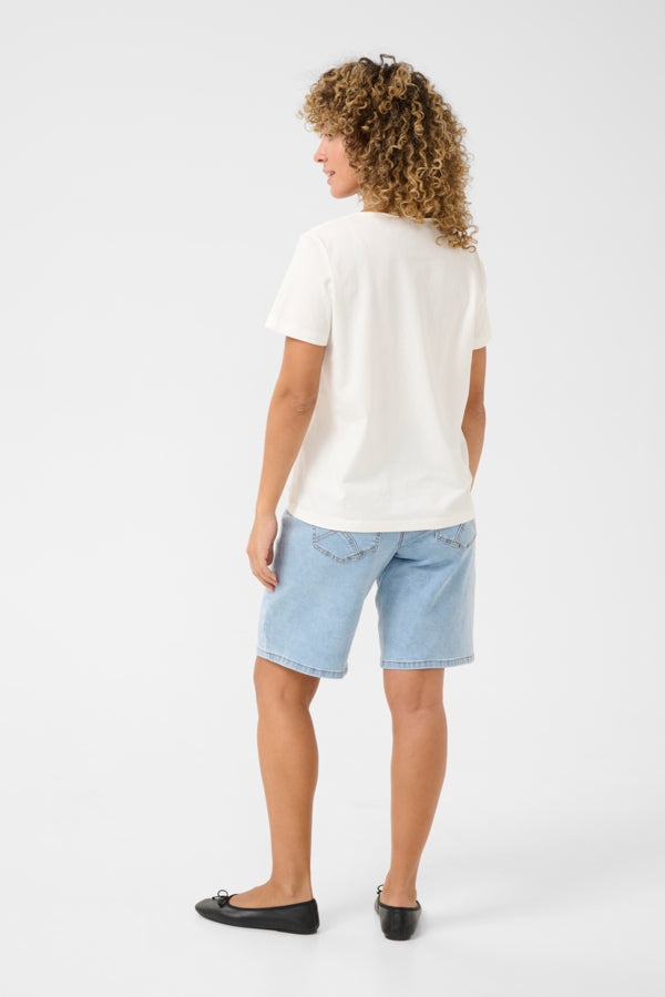 CRAmalua T-Shirt Pink Painted Bouqet