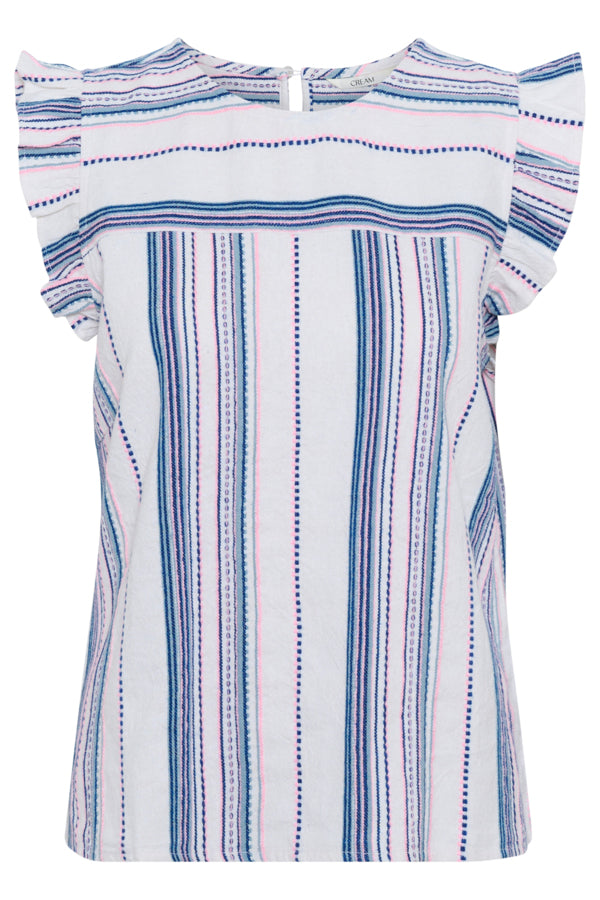 CRMiva Top Pink Blue Stripe