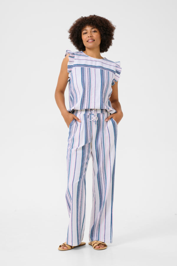 CRMiva Top Pink Blue Stripe