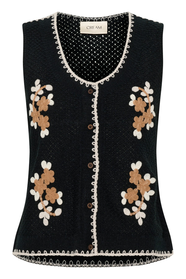 CRFrust Knit Vest Pitch Black