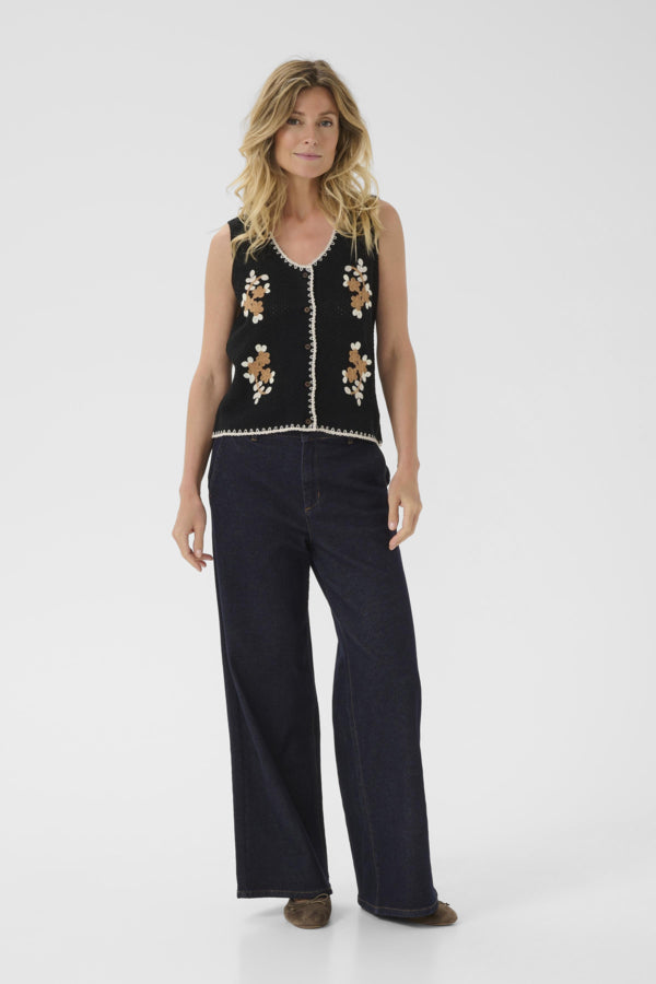 CRFrust Knit Vest Pitch Black