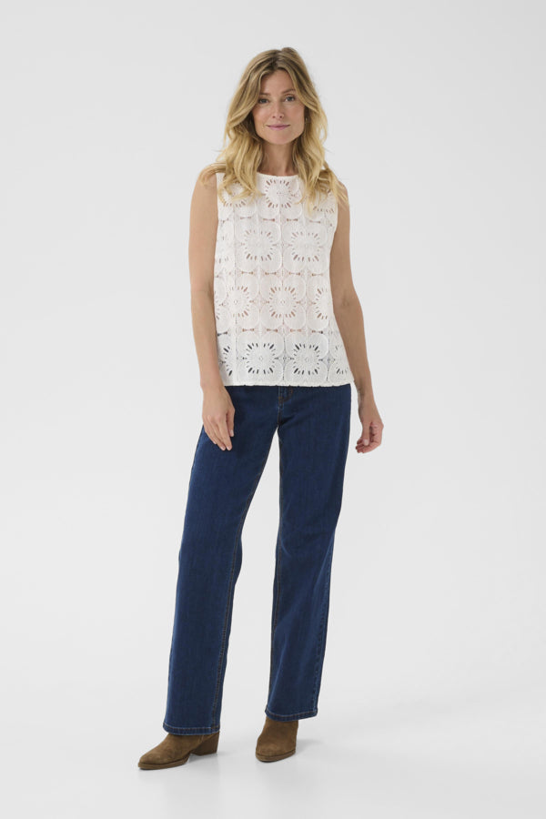 CRLibby Lace Top Snow White