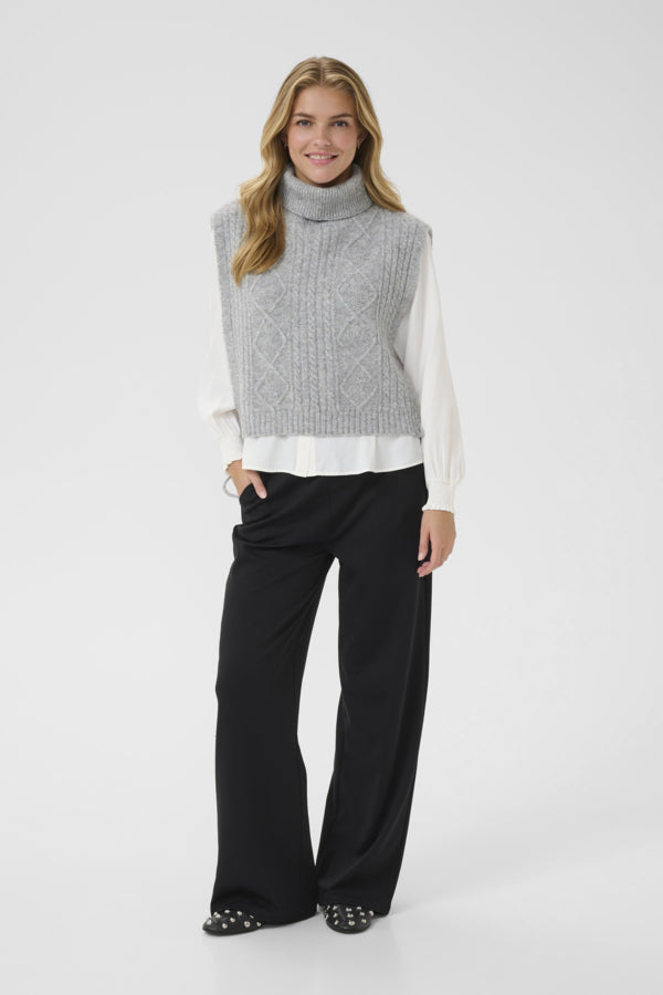 CRFrina Knit Slipover Grey Melange
