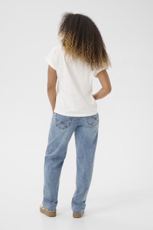 CRMias T-Shirt Calm Text Floral