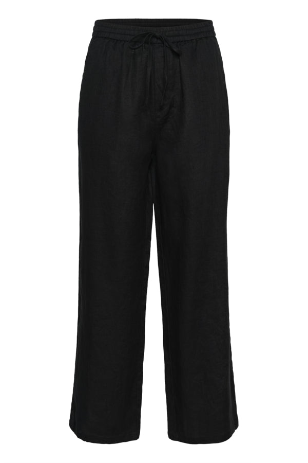 CRBellis Linen Pant Pitch Black