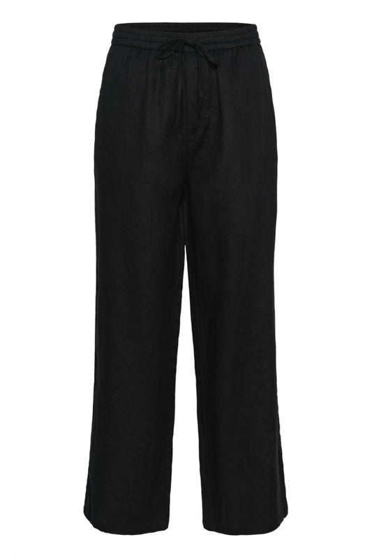 CRBellis Linen Pant Pitch Black