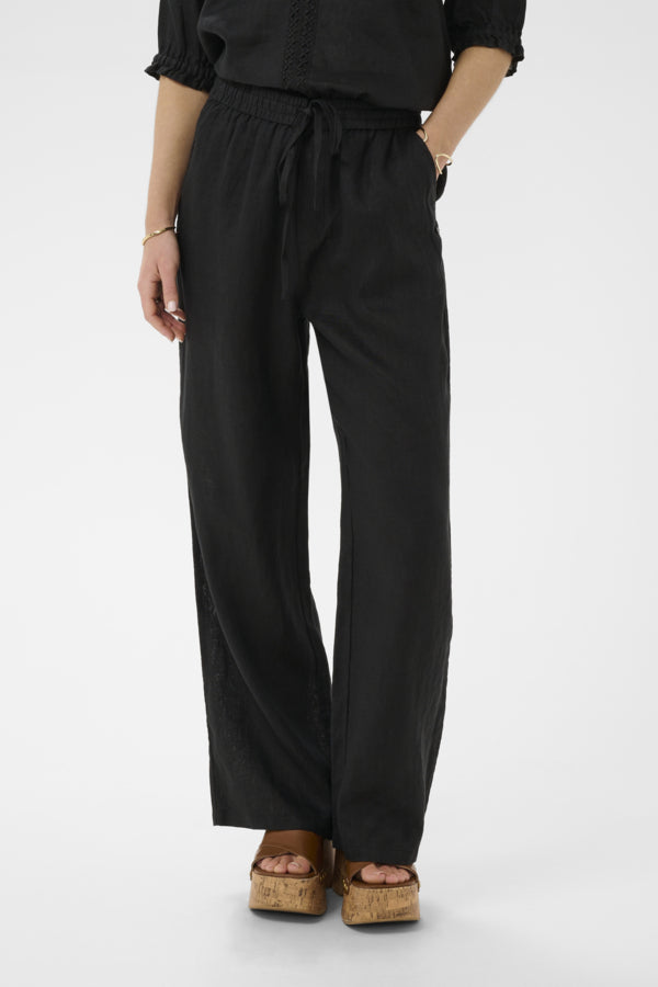 CRBellis Linen Pant Pitch Black