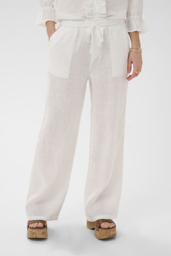 CRBellis Linen Pant Snow White