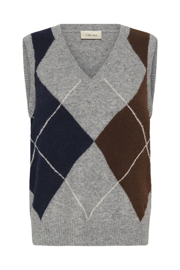 CRHope Knit Slipover Grey Melange