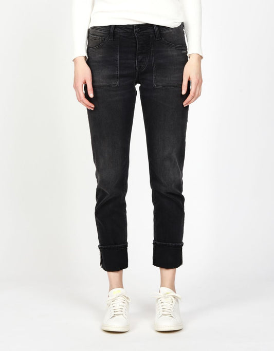 Gang 94Nica Worker Jeans Worn Black Wash
