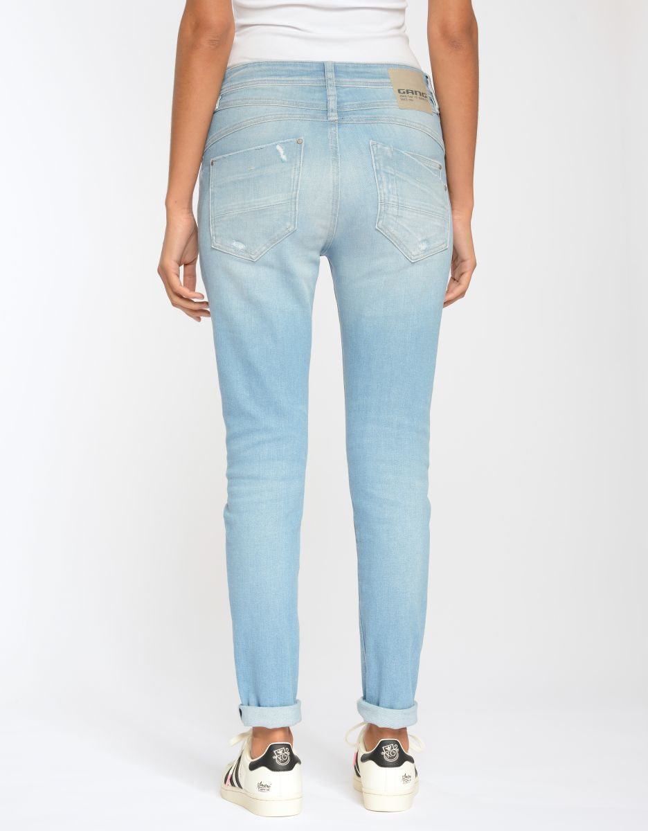 Gang 94Amelie Relaxed Fit Jeans Destroy Summerblue