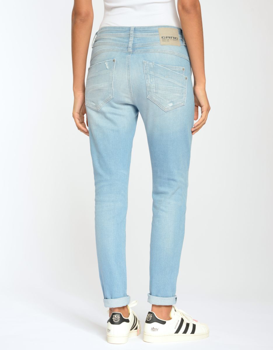 Gang 94Amelie Relaxed Fit Jeans Destroy Summerblue