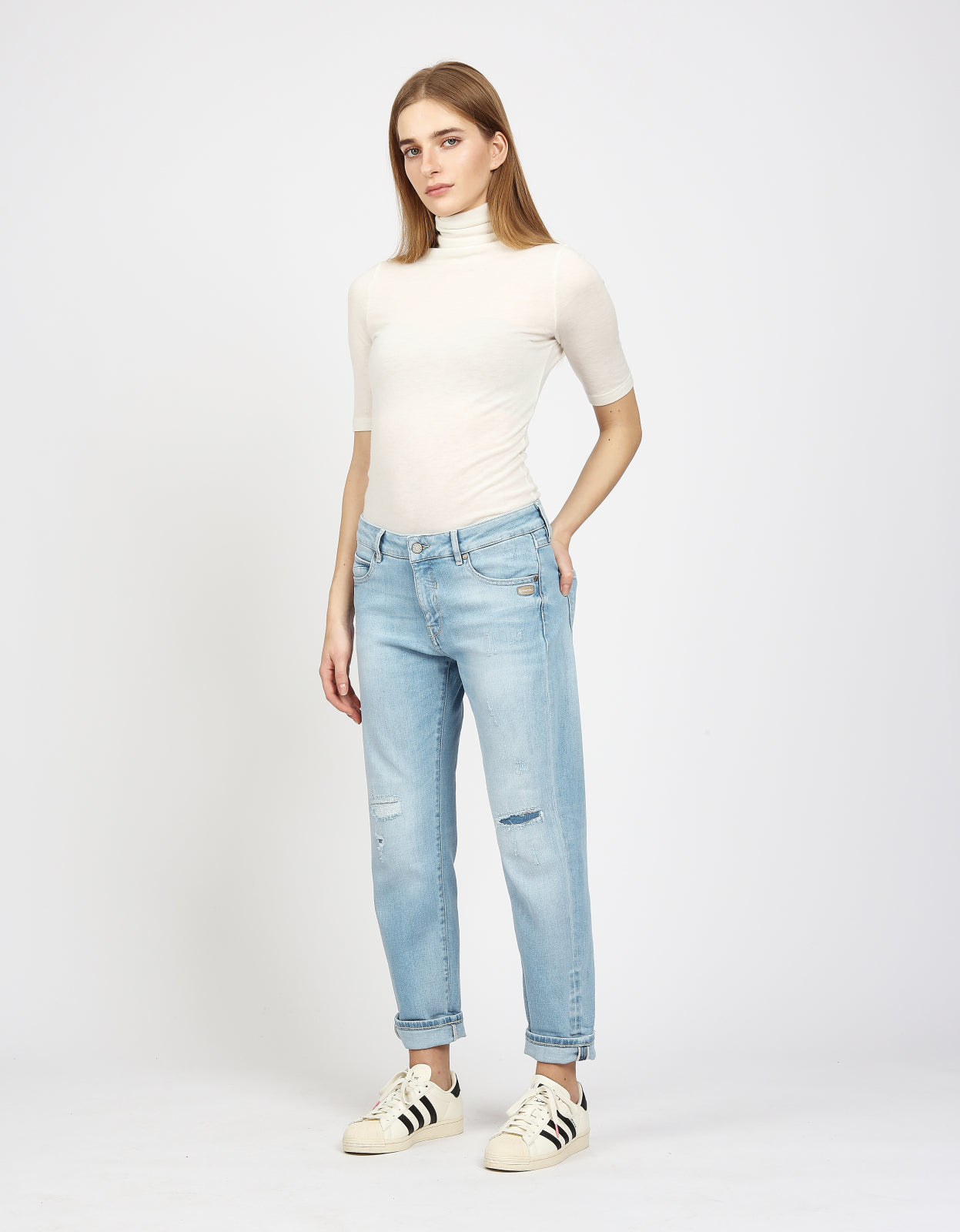 Gang 94Nadia Cropped Light Blue Vint