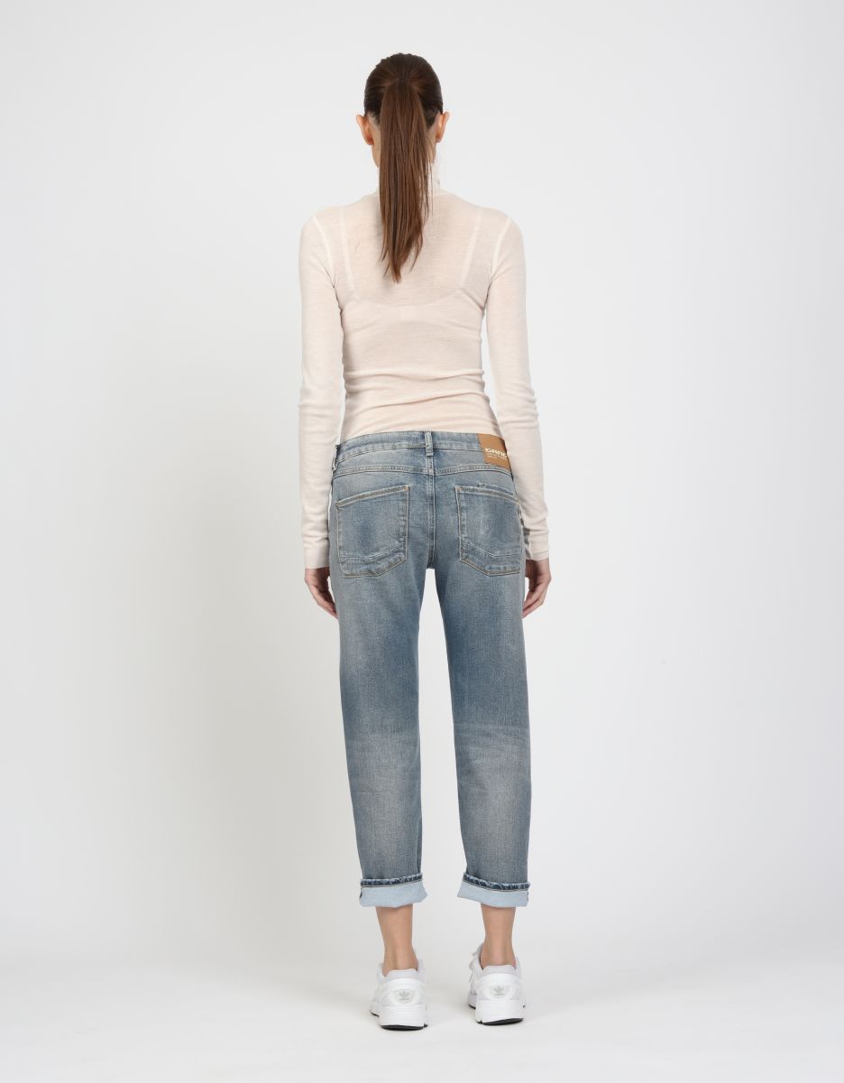 Gang 94Nadia Cropped Light Blue Grey