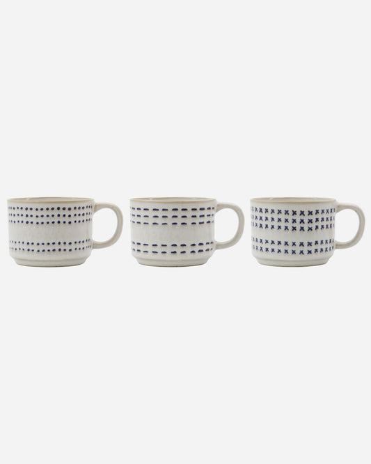 Mug, HD Stitch, Off-White