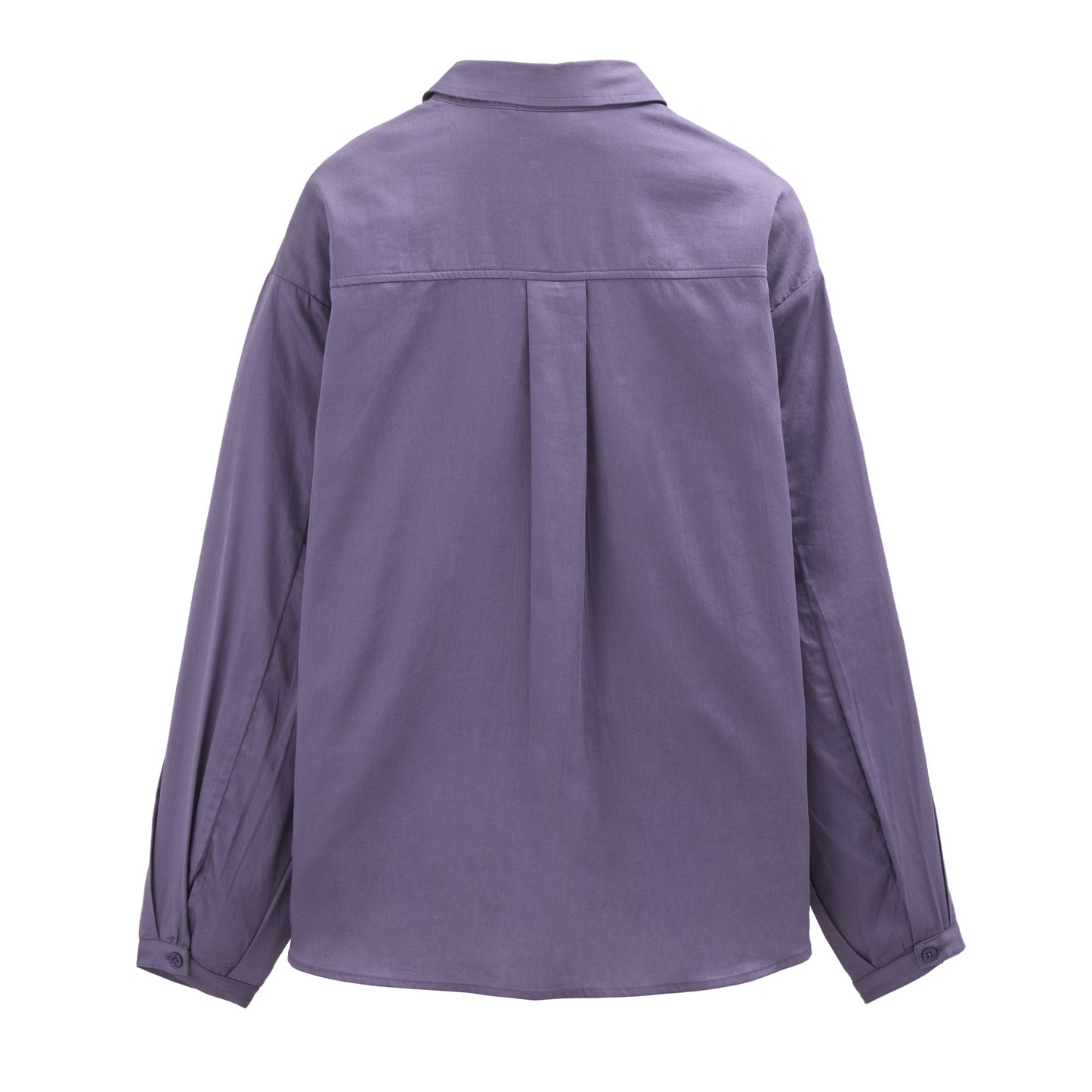 PWO Satin-Bluse GOTS Grauviolett