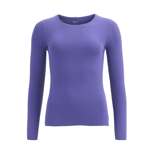 PWO Langarmshirt GOTS Blauviolett