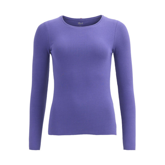 PWO Langarmshirt GOTS Blauviolett