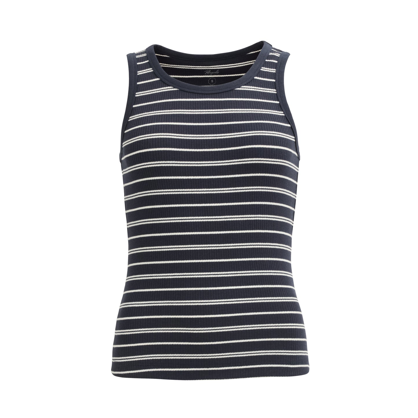 PWO Tanktop Dunkelblau geringelt