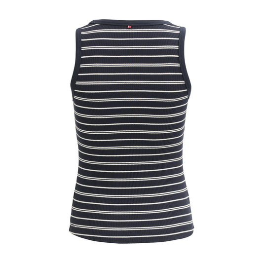 PWO Tanktop Dunkelblau geringelt