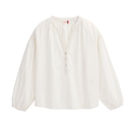 PWO Langarm Bluse Weiß