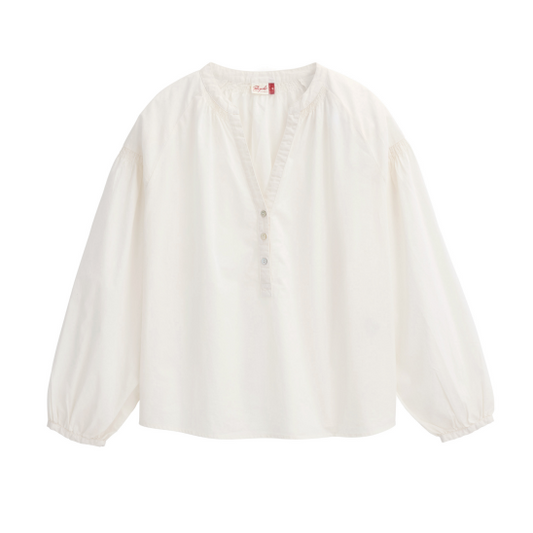 PWO Langarm Bluse Weiß