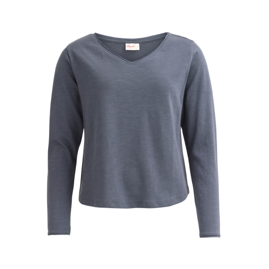 PWO Langarm-Shirt Indigoblau