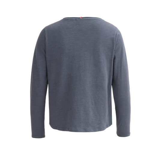 PWO Langarm-Shirt Indigoblau