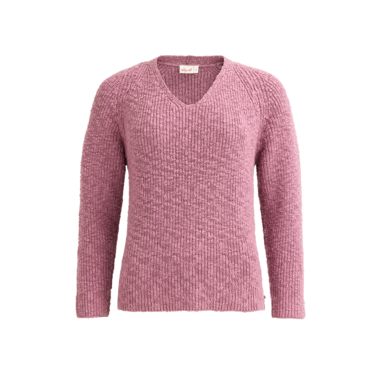 PWO Rippstrick Pullover Malve