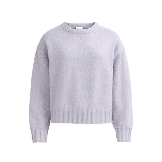 PWO Boucléstrick Pullover Taubengrau