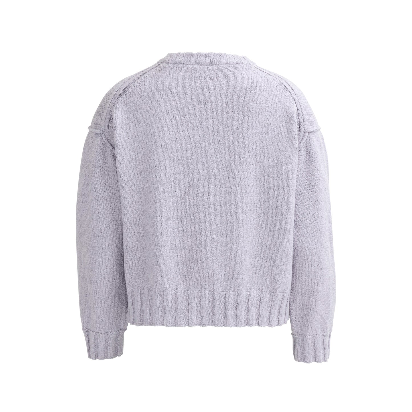 PWO Boucléstrick Pullover Taubengrau