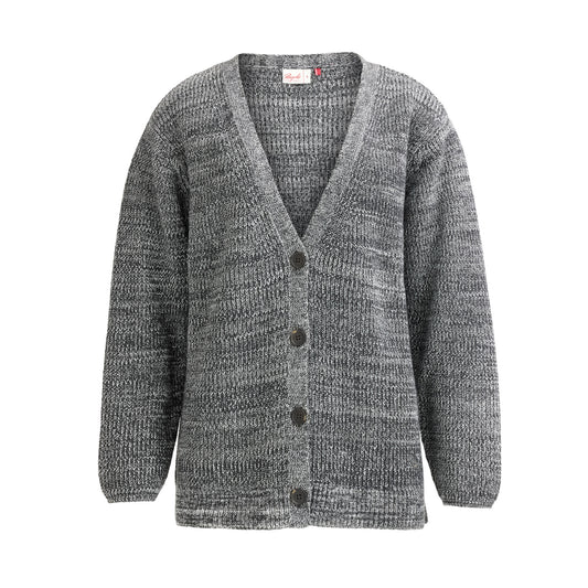 PWO Rippstrick Jacke Schwarz