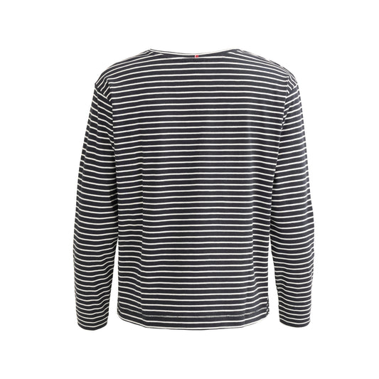 PWO Langarmshirt Schwarz geringelt