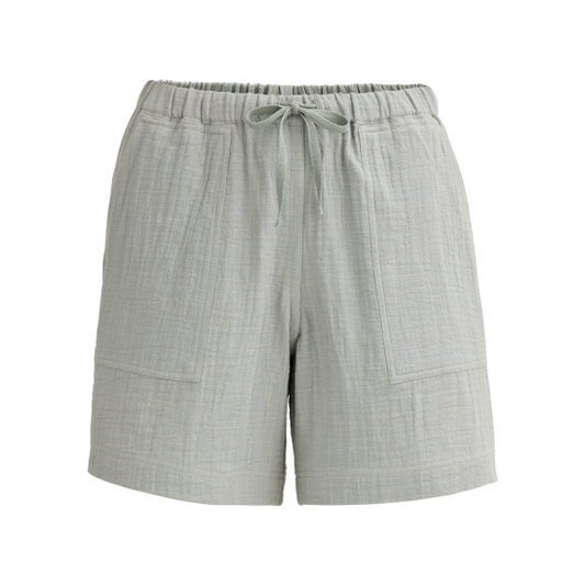 PWO Slub Musselin Shorts Salbei