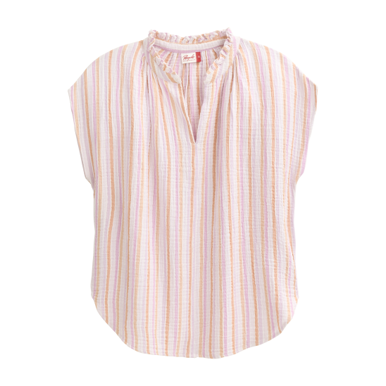 PWO Musselin Bluse Bunt gestreift