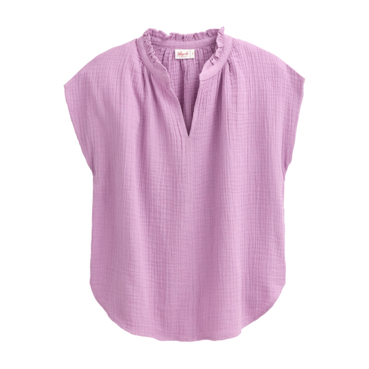 PWO Musselin Bluse Malve