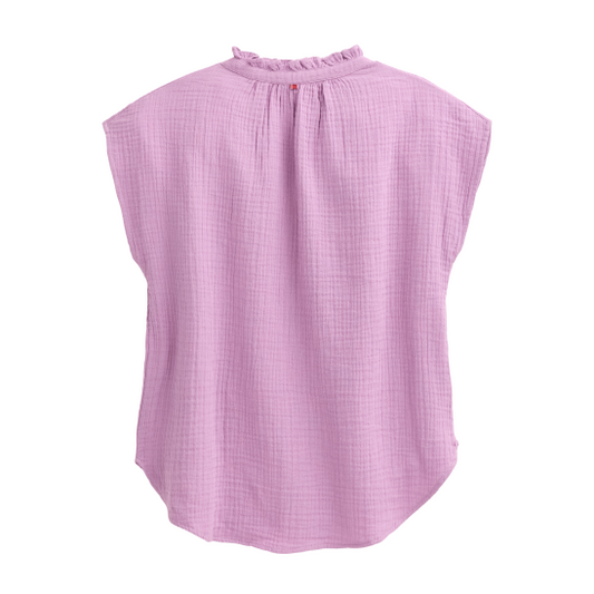 PWO Musselin Bluse Malve