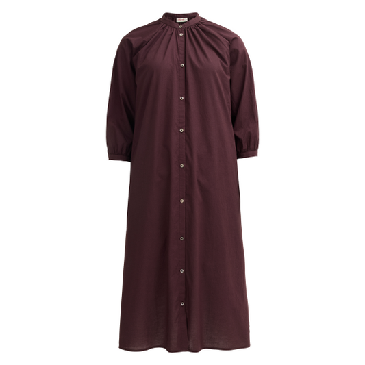 PWO  Midi Kleid Dunkelbraun