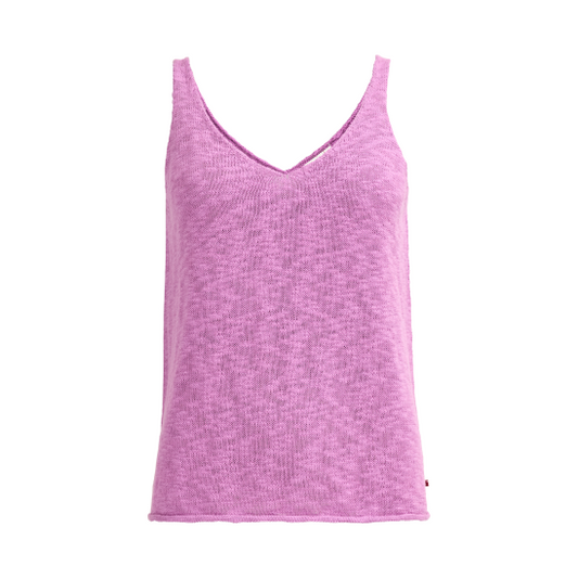 PWO Slub Glattstrick Top Malve