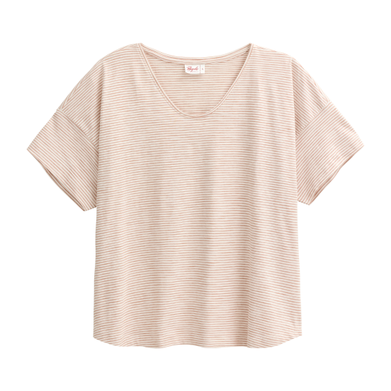 PWO Kurzarm Shirt Karamell