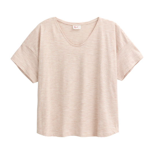 PWO Kurzarm Shirt Karamell