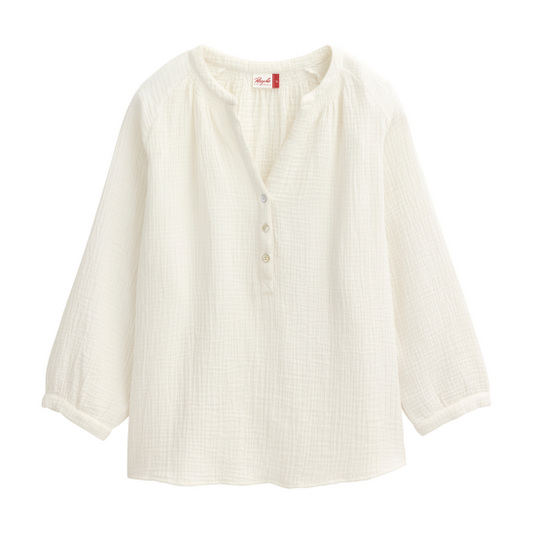 PWO Musselin Bluse Weiß