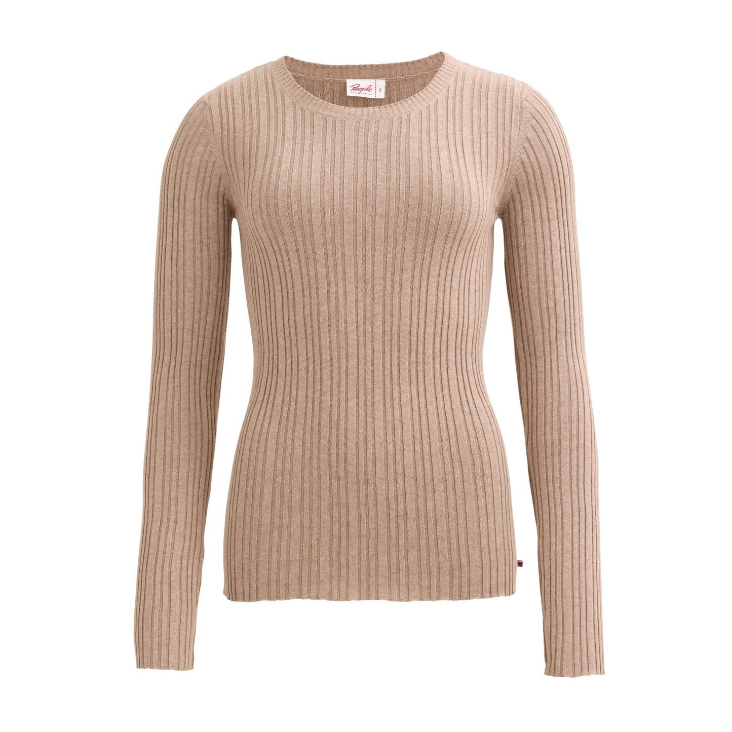 PWO Rippstrick Pullover Beige