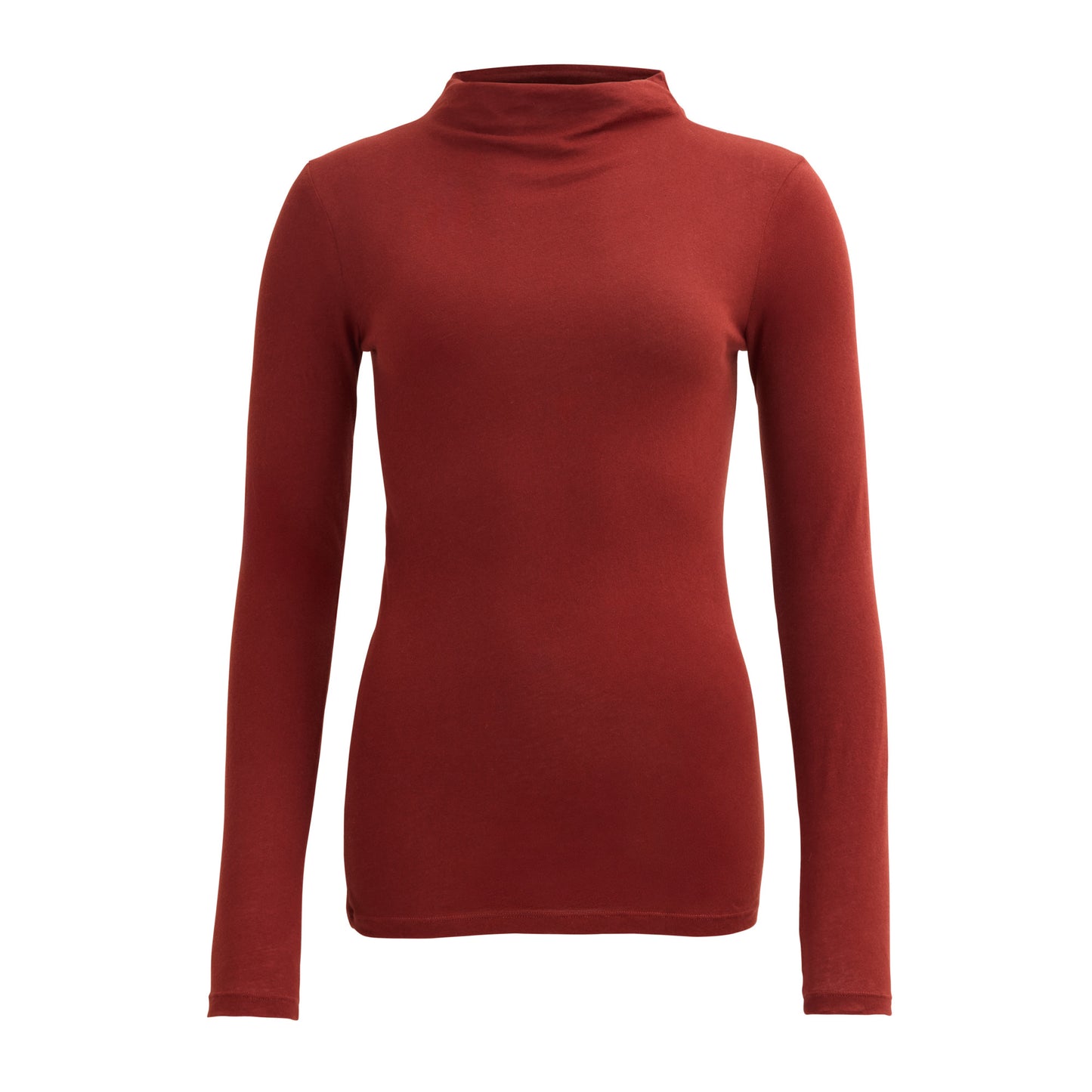 PWO Langarmshirt Terrakotta