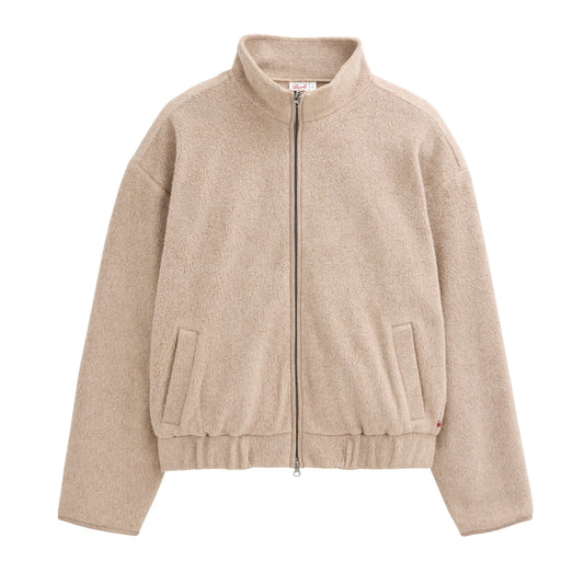 PWO Fleecejacke Dunkelsand